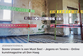Screenshot artikel van het online kunstmagazine Jegens en Tevens, uit Den Haag